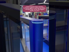 Otomatik Hızlı Kapı Swing Barrier Turnstile RIFD Erişim Kontrol Sistemi ile