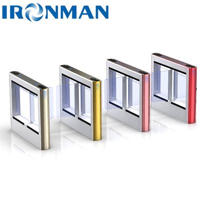 Yürüyüşçü Kapısı Erişim Kontrolü Servo Motor Swing Barrier Optik Swing Turnstile